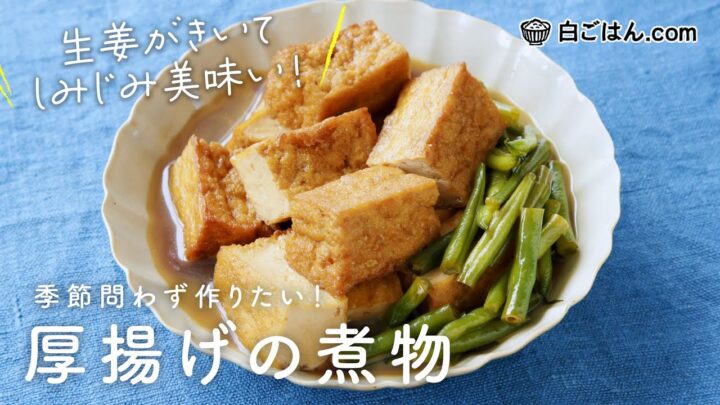 白ごはん_厚揚げの煮物